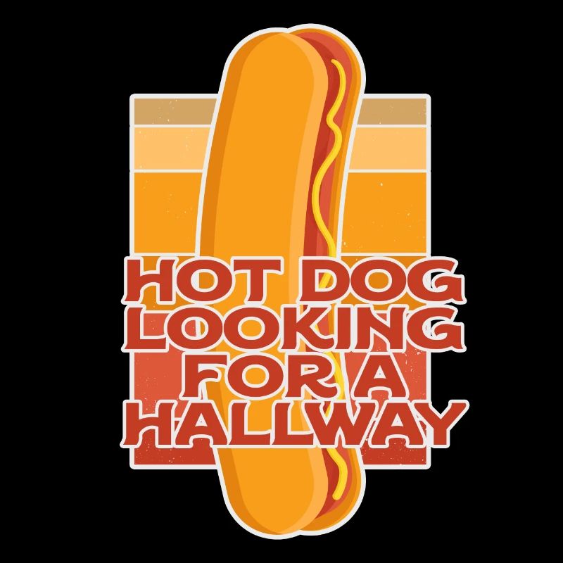 Hot Dog Looking For A Hallway
