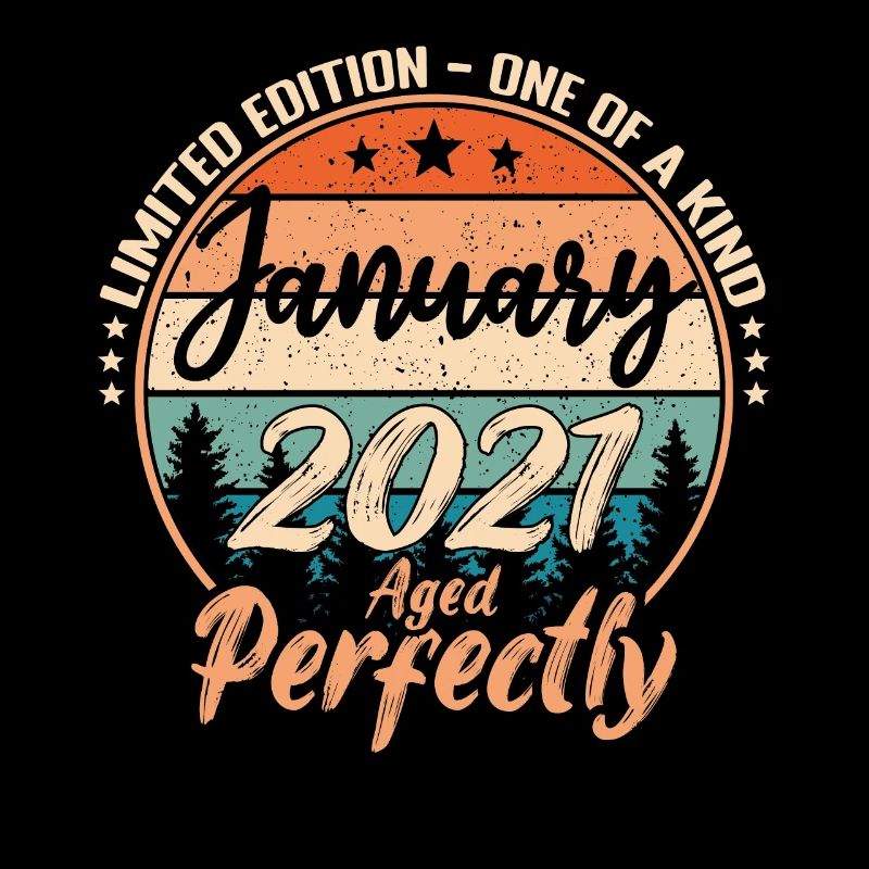 Janvier 2021 anniversaire 2021 légendes Janvier
