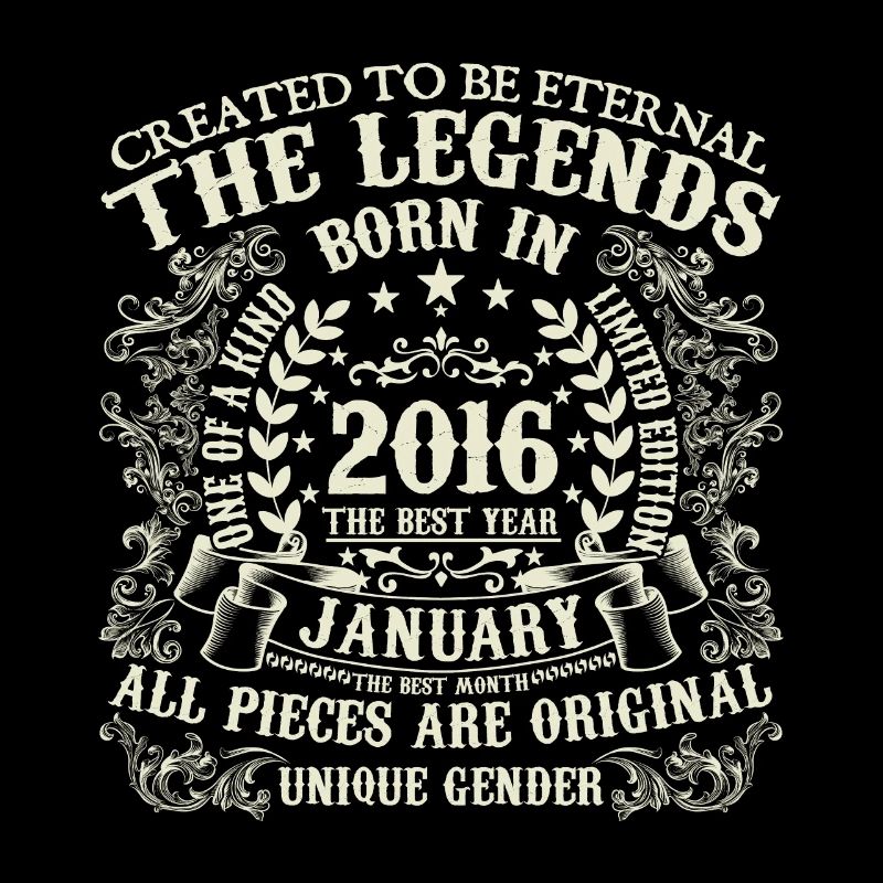 Janvier 2016 anniversaire 2016 Janvier année