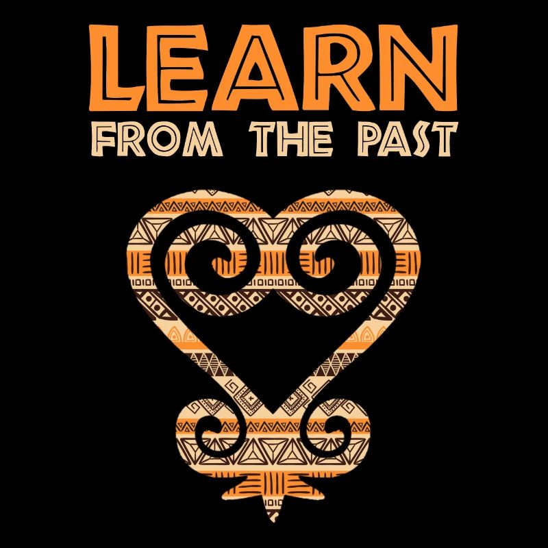 Simbolo Sankofa Adinkra Ghana Nero