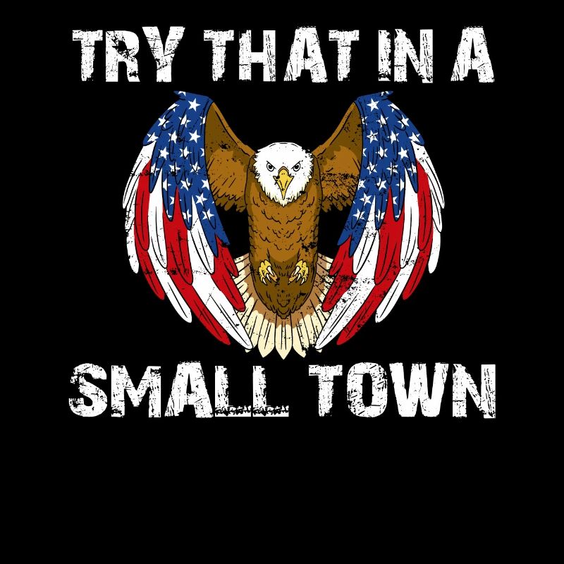 Small Town American Retro Eagle Vintage