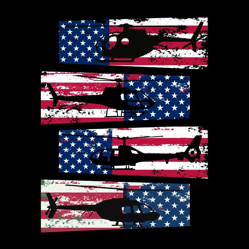 American Helicopter Pilot US Pride