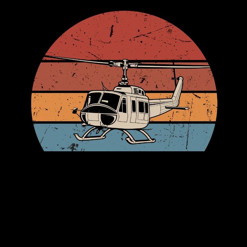 Drehflügler Silhouette Hubschrauberpilot