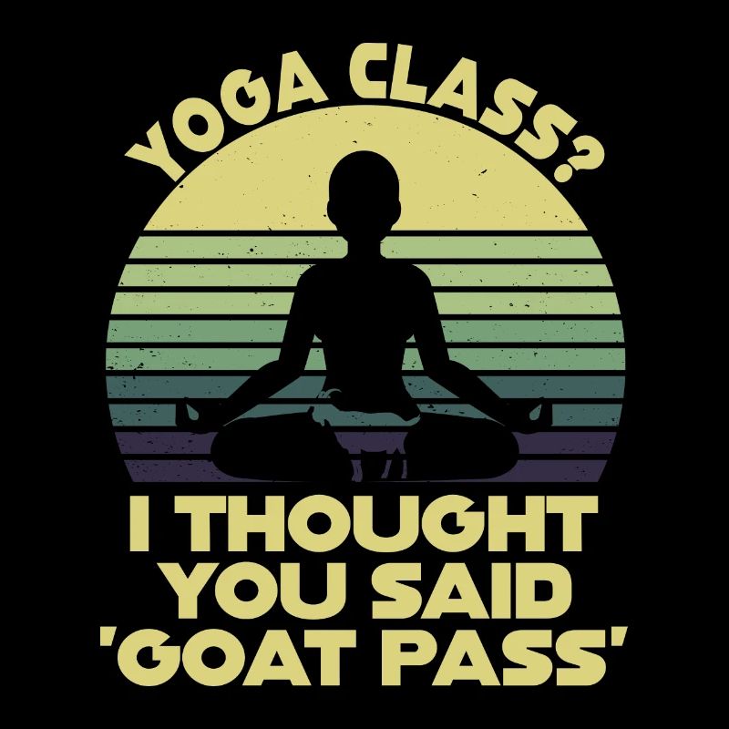 Yogastunde oder Ziegenpass