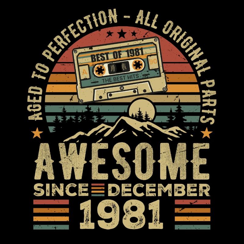 Anniversaire Décembre 1981 | Cadeau décembre 1981