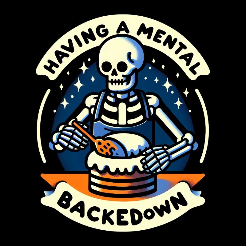 Funny Baking Skeleton Humor