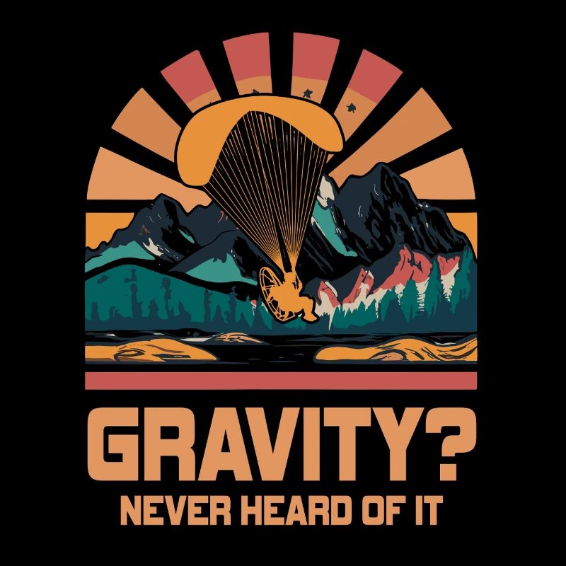 Mème hilarant de gravité de paramoteur