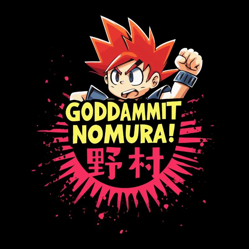 Goddammit Nomura - Conception de dessin animé
