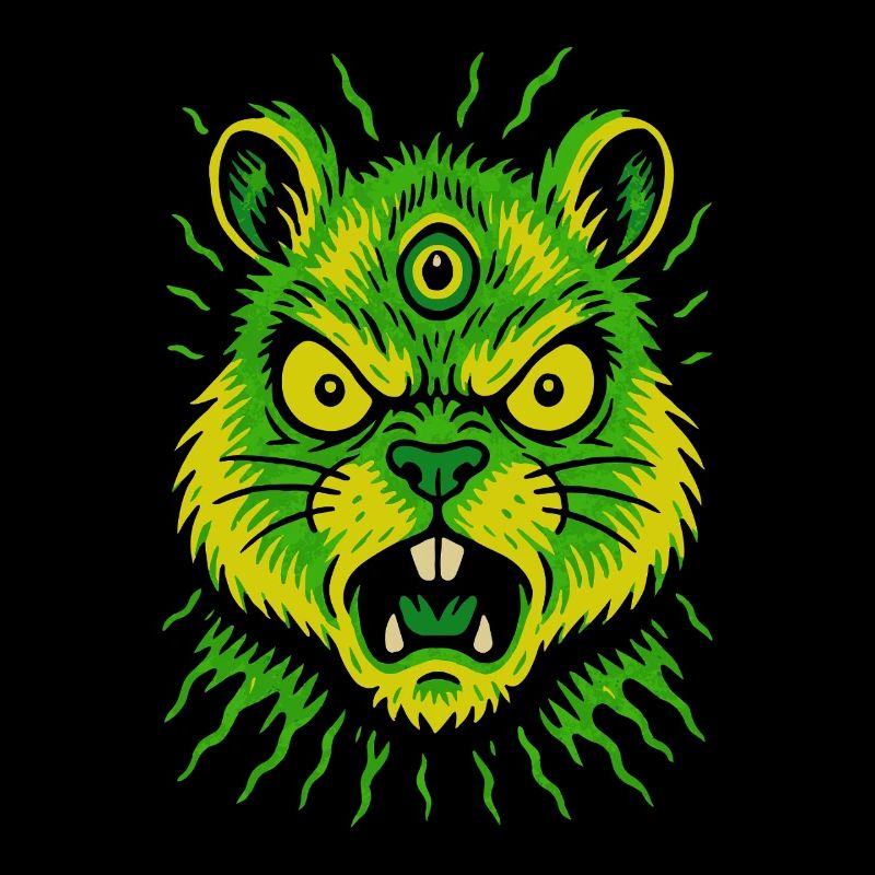Psycho Rodent with Third Eye Neon
