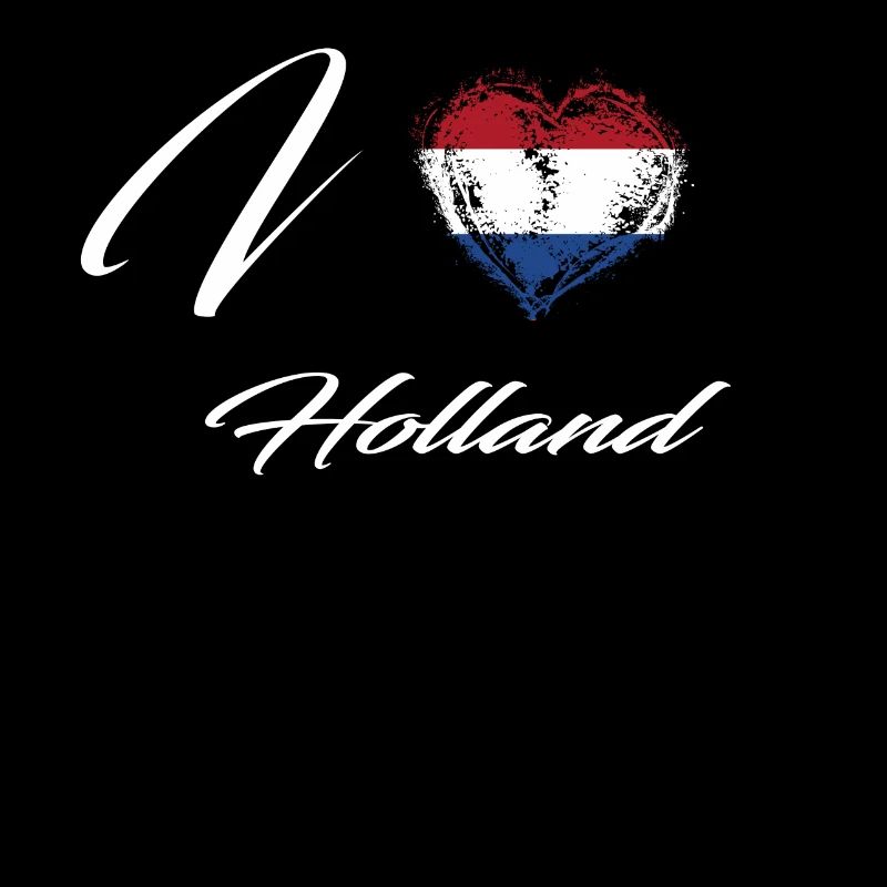 J'aime les racines de drapeau de la patrie Hollande