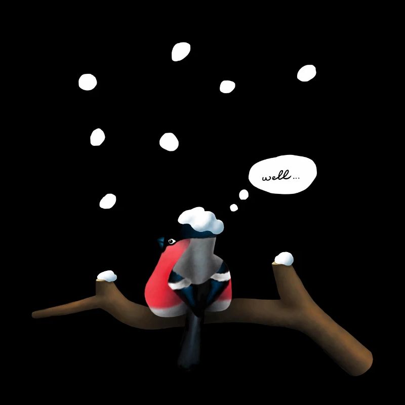 Melancholischer Vogel