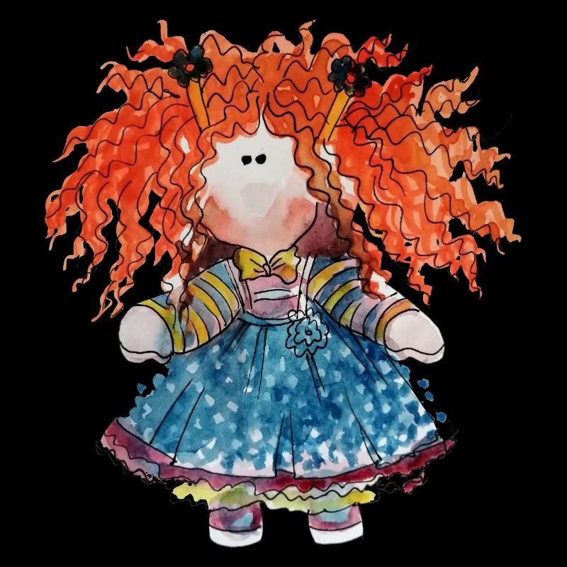 Puppe rothaarig