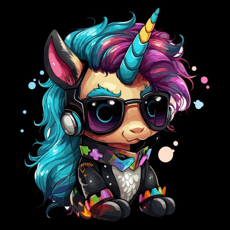 Punker Einhorn Design