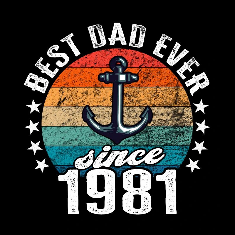 Bester Papa der Welt seit 1981 Anker