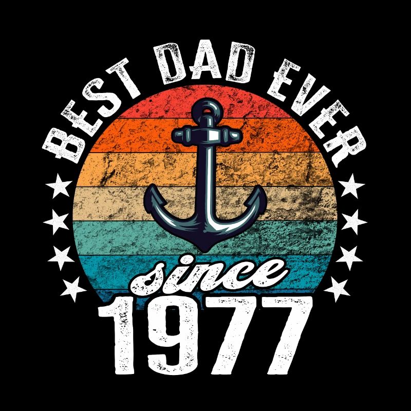 Bester Papa der Welt seit 1977 Anker