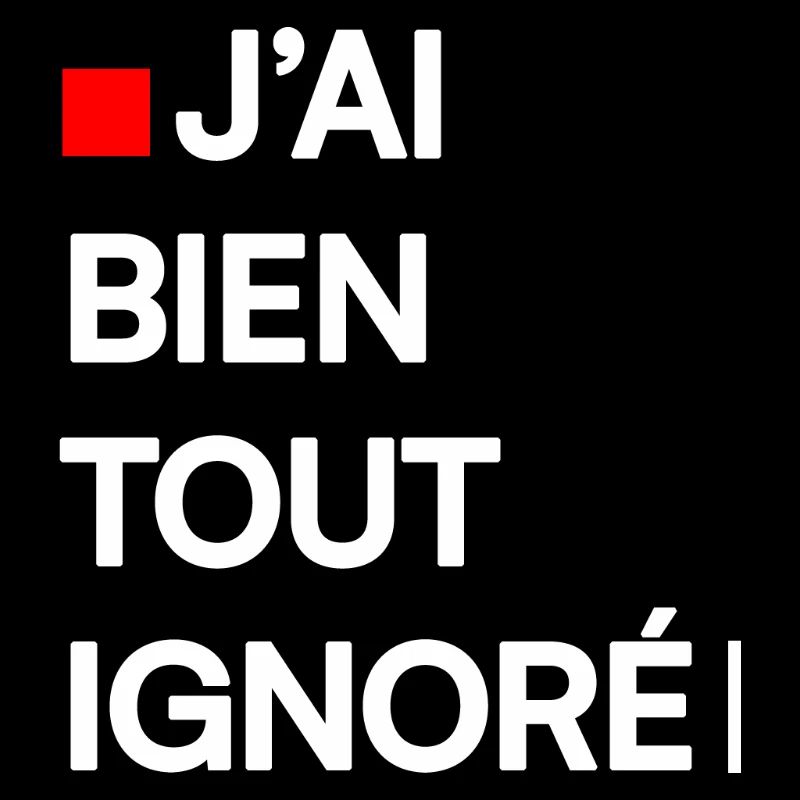 J’AI BIEN TOUT IGNORÉ | Humour autodérision