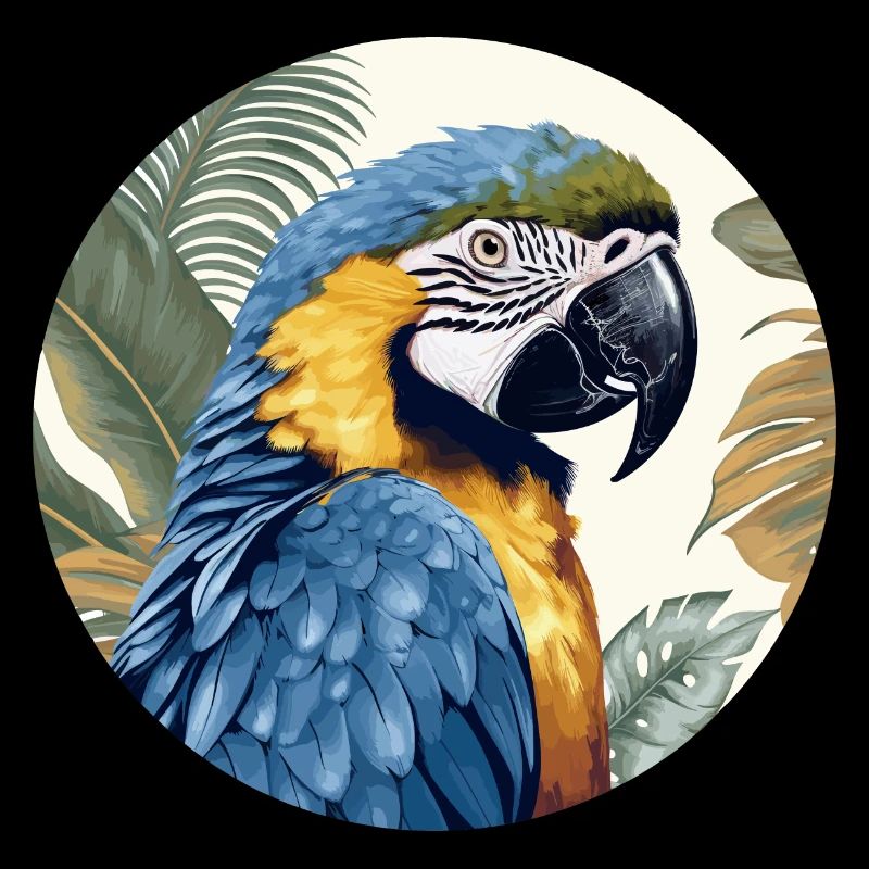Blue and gold macaw