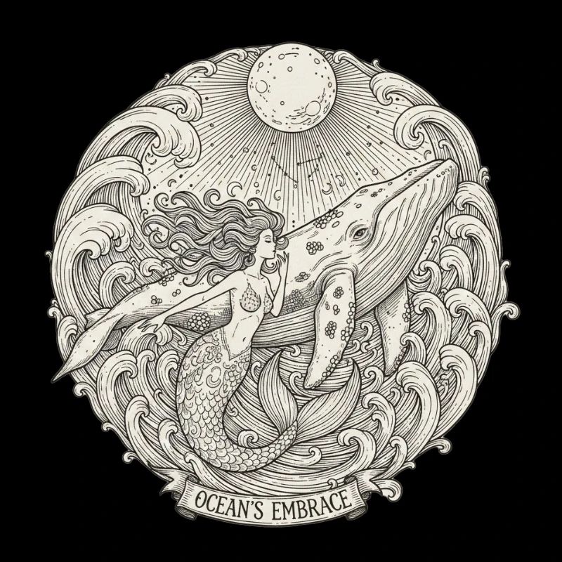 Oceanic Embrace Mermaids