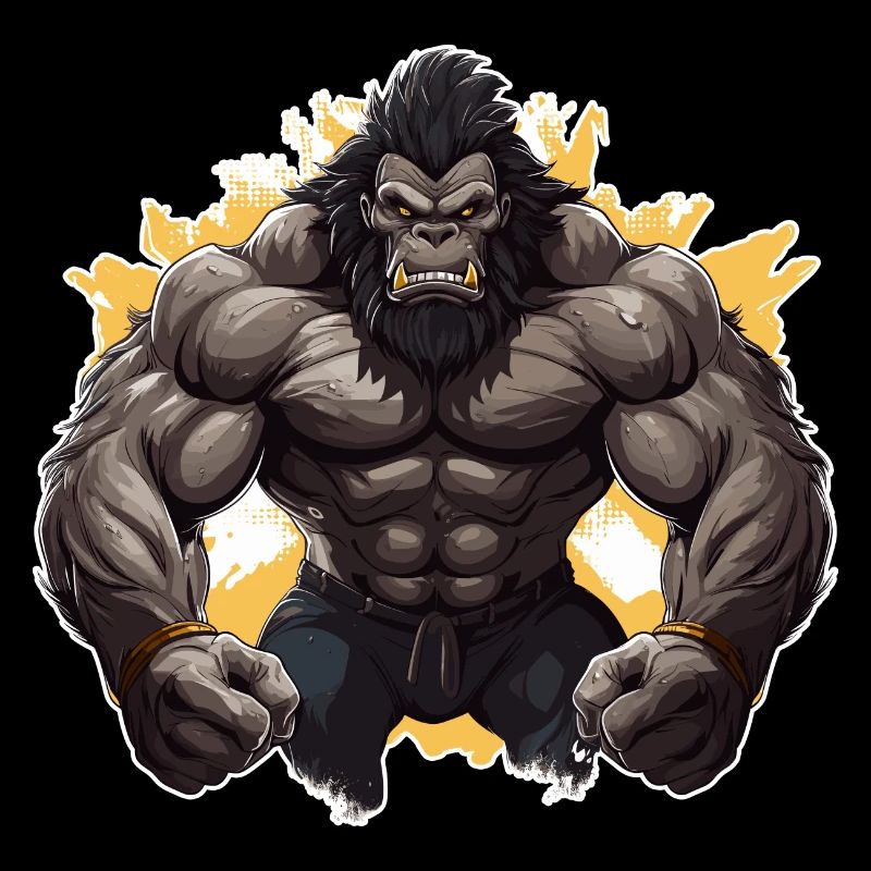 Bodybuilder Gorilla