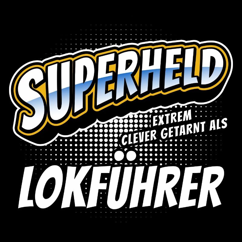 Superheld, clever getarnt als Lokführer