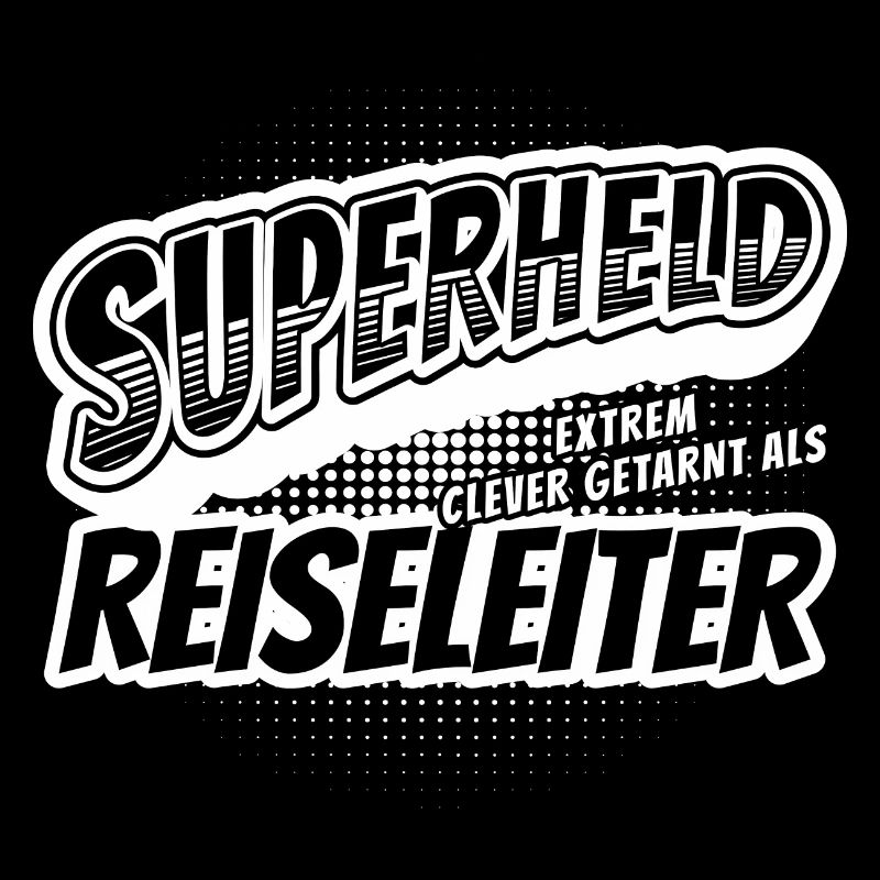 Superheld, clever getarnt als Reiseleiter