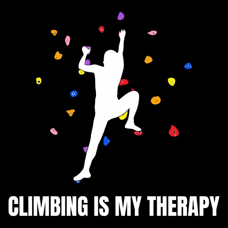 Climbing Is My Therapy Klettern Bouldern
