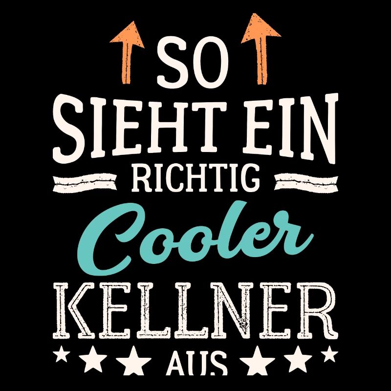 So sieht ein richtig cooler Kellner aus Bedienung