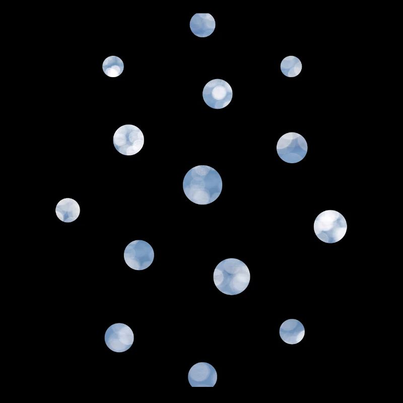 Blue Bokeh Light Points Pattern