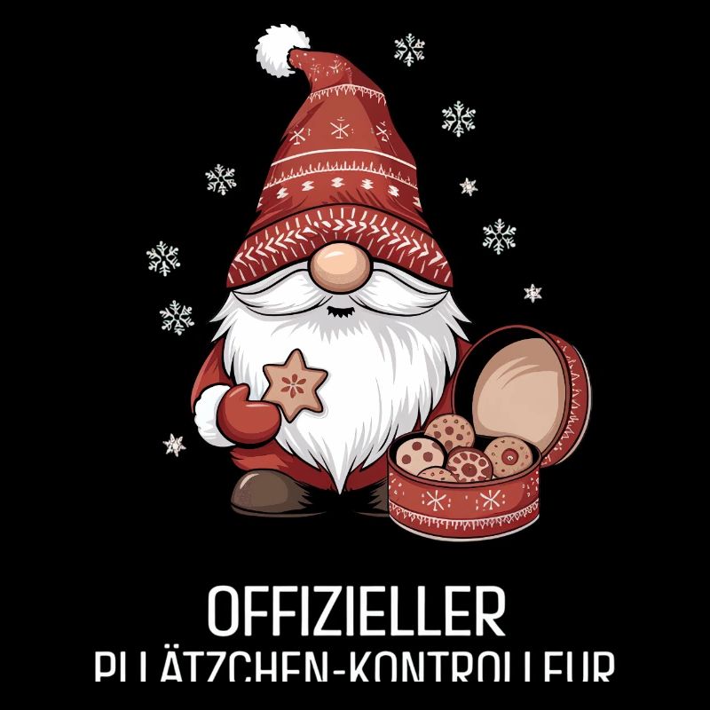 Weihnachtsgnom mit Plätzchen