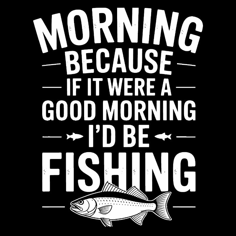 Illustration de citation de pêche matinale