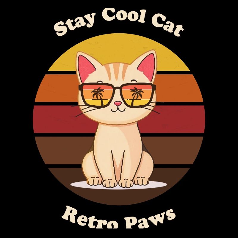 Rétro Cool Cat