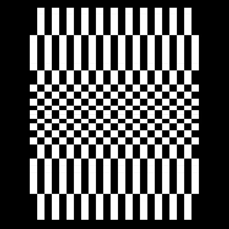 Conception du motif à damier