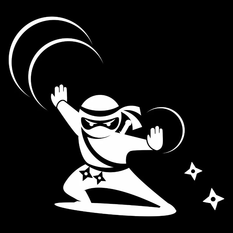 Ninja Sterne Samurai Schulkind Schulanfang