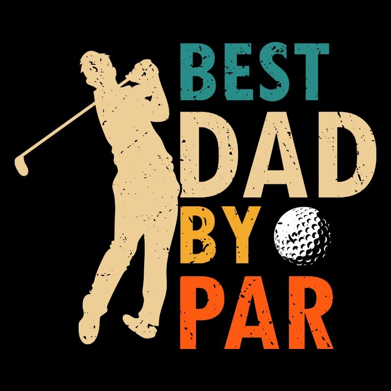 Meilleur DAD Par COOL Retro Vintage Golfer Designs