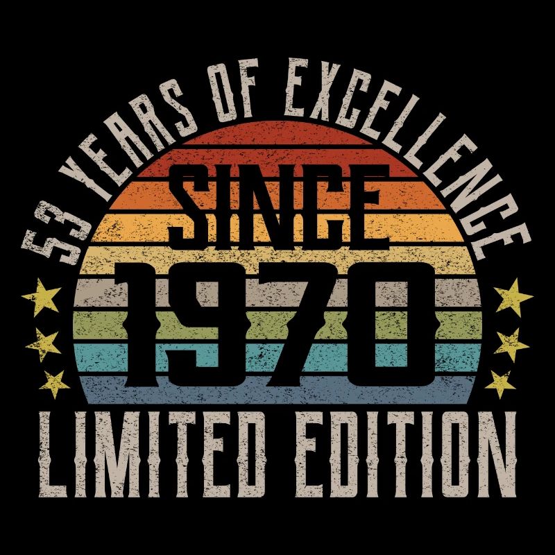 Limited Edition 1970 53rd Birthday Gift