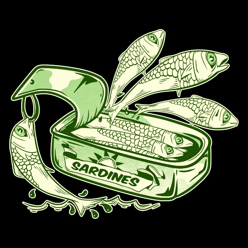 Funny Sardines Tin Canned Fish