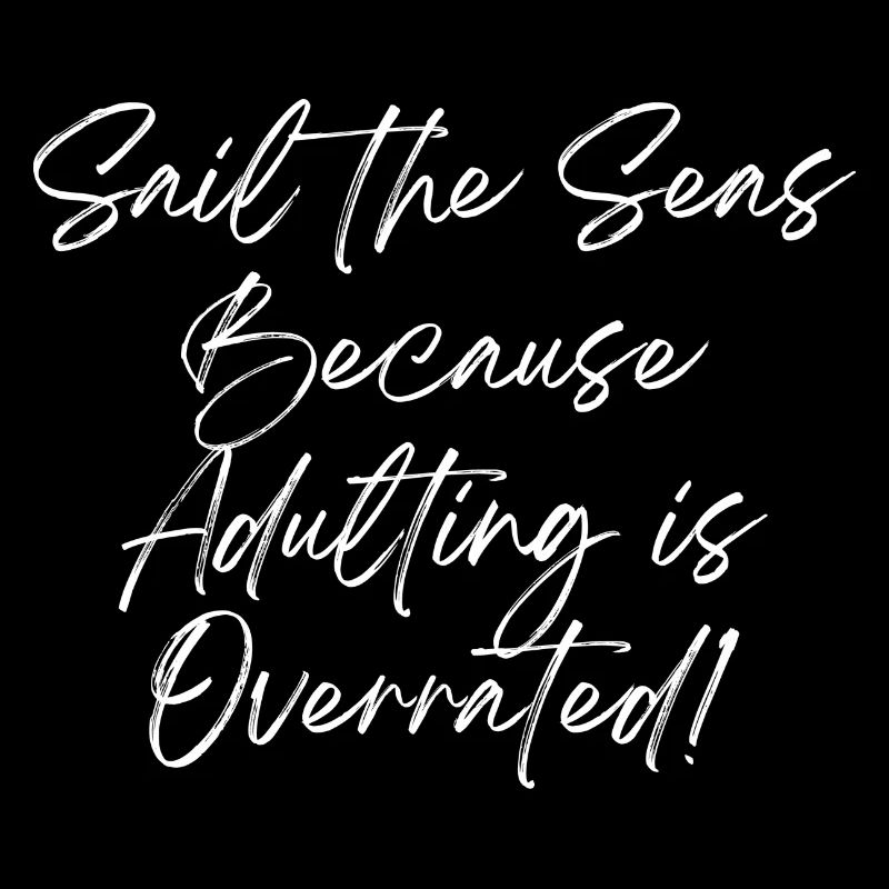 Naviguez sur les mers (blanc)