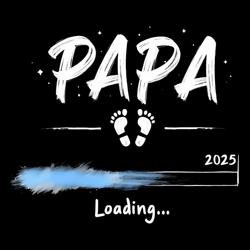 Papa 2025 Loading für Väter Geschenk