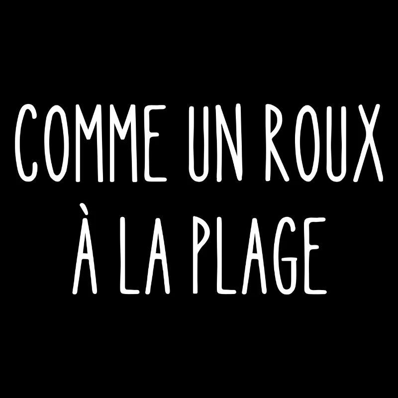 comme un roux à la plage