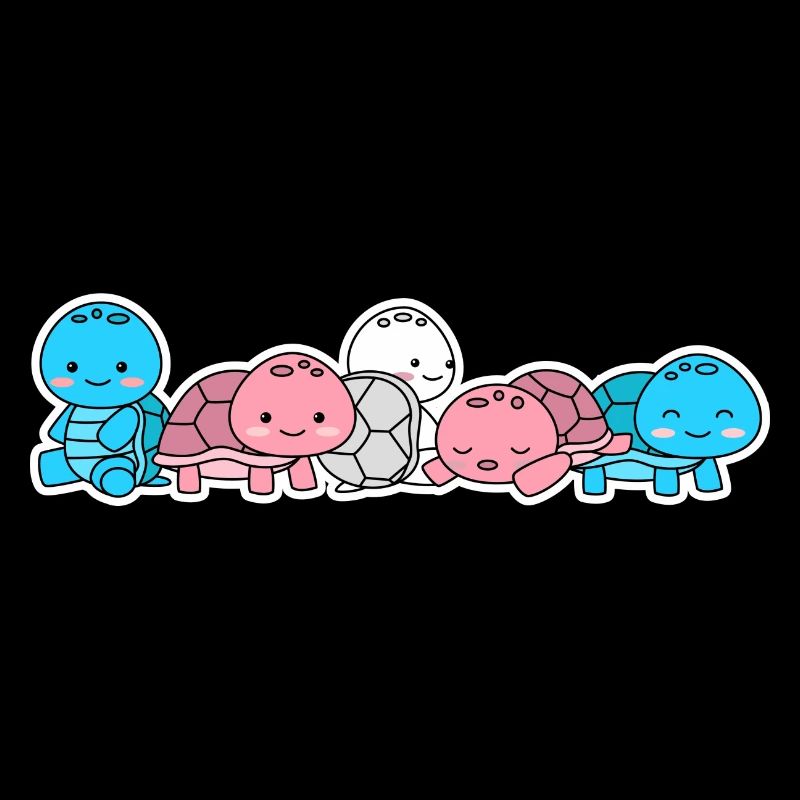 Conception de tortue trans pour les personnes trans