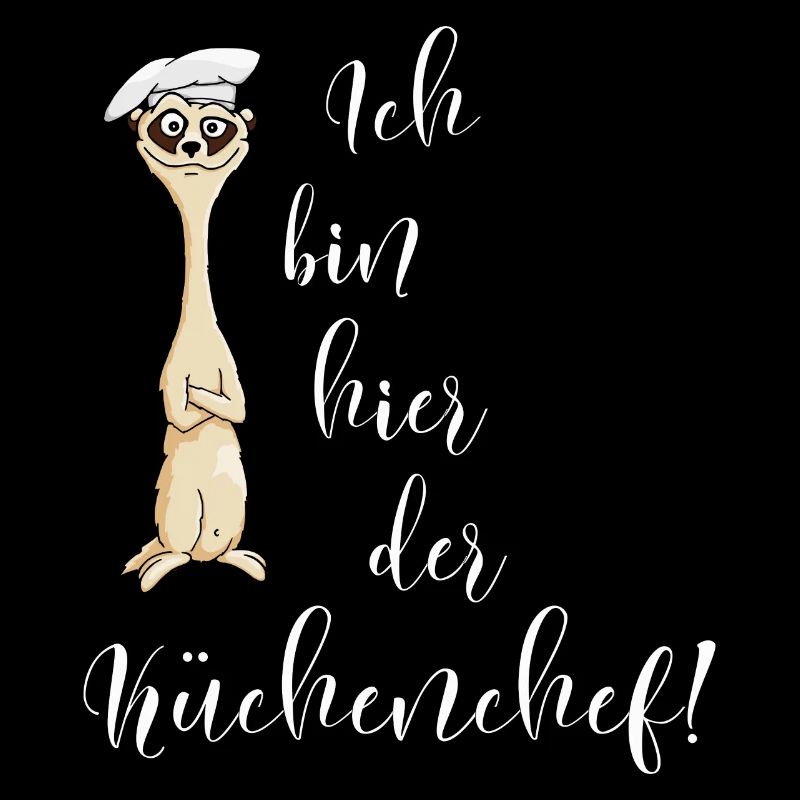 Erdmännchen Küchenchef Koch cool lustiges Geschenk