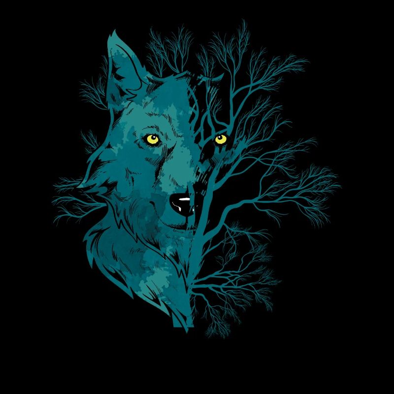 Heulender Wolf Mondlicht Wolf
