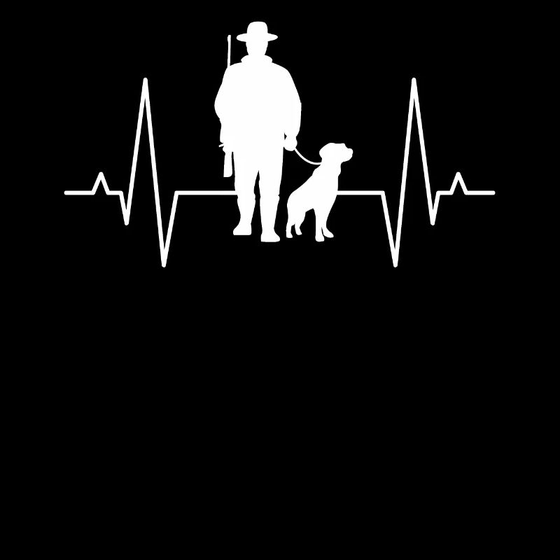 Hunter Hunting Forester Hunting Dog ECG Line Gift