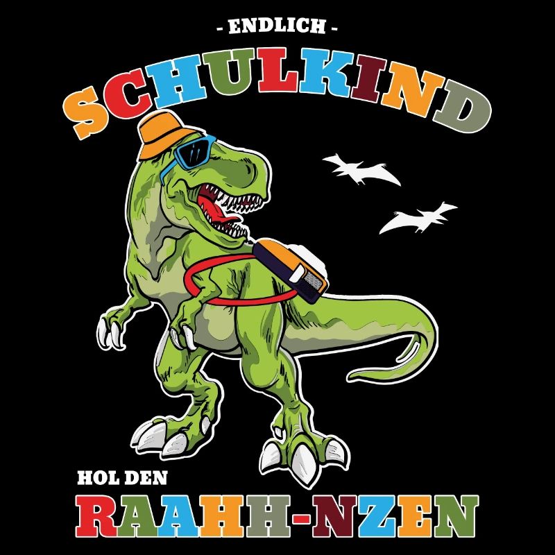 Schulkind Dino Schulstart Erstklässler 1 Klasse