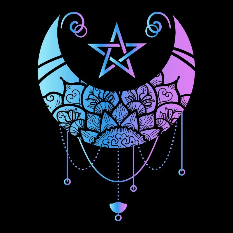 Pastel Gothic Moon Satan Crescent Moon Witchy
