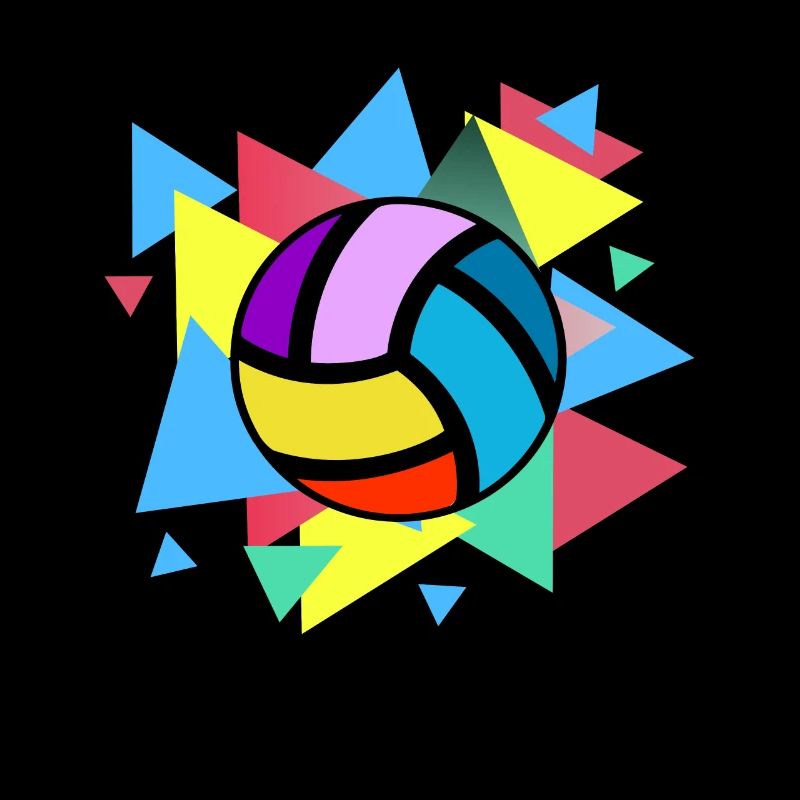 Volleyball coloré