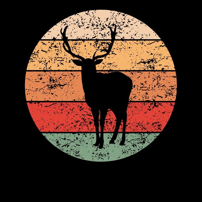 Deer Forest Animals Animal Lovers Retro Gift