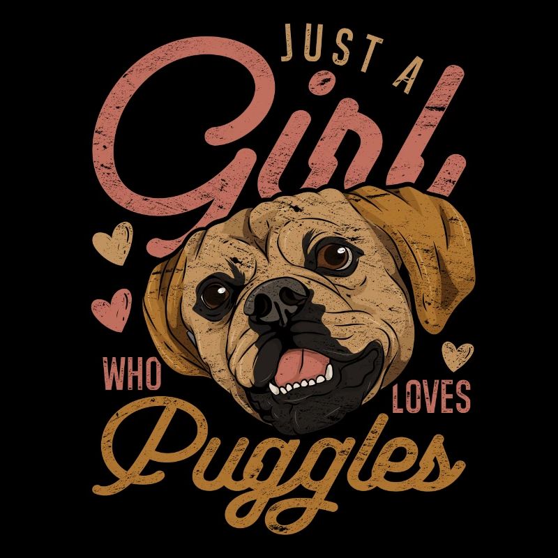 Hundeliebhaber Geschenk Hunde Mädchen Puggle