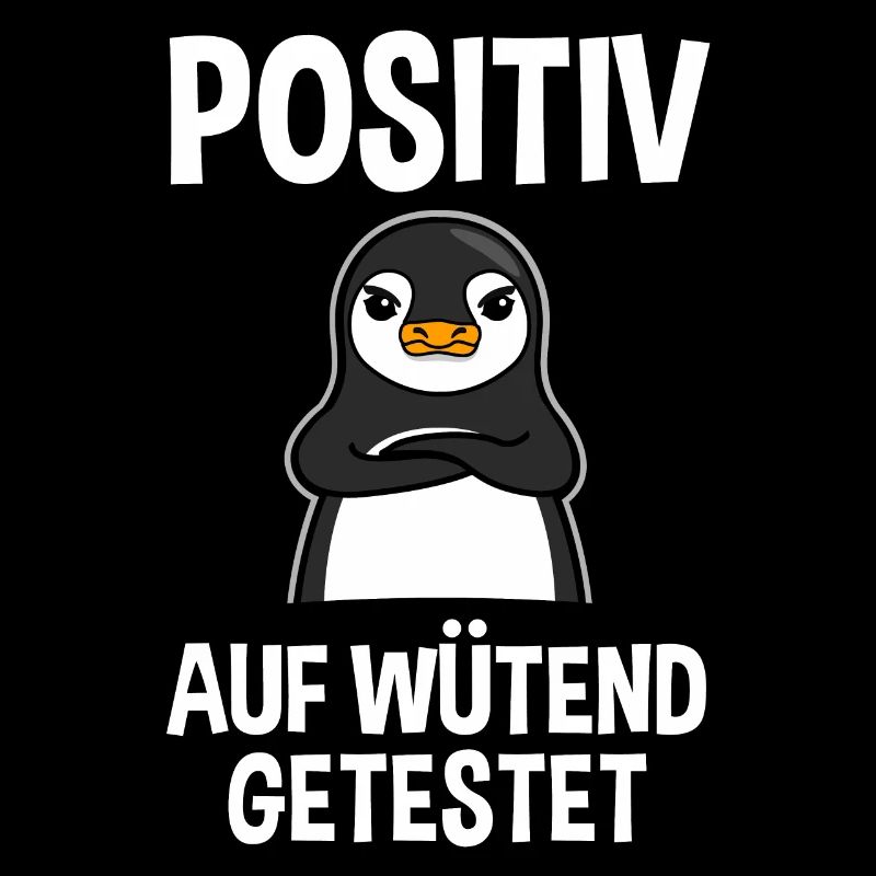 Wütender Pinguin Lustiger Spruch Geschenk