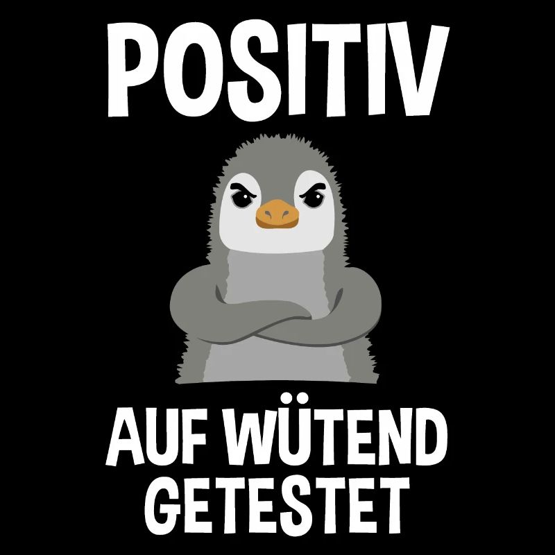 Wütender Pinguin Lustiger Spruch Geschenk